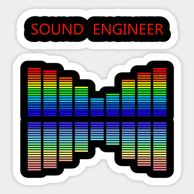 Best design sound engineer audio engineering Sticker by PrisDesign99